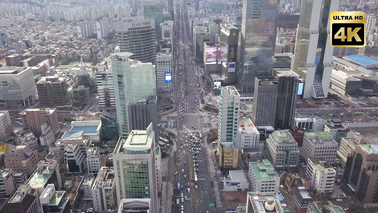 [4K] 서울 강남 역삼동 삼성동 강남대로 테헤란로 도심/Seoul,Gangnam-gu,Yeoksam-dong,Samseong-dong,Gangnam-daero,Teheran-ro