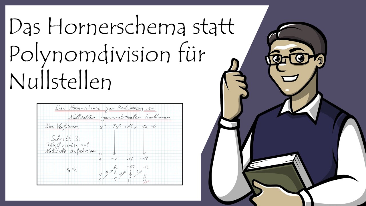3 Hornerschema statt Polynomdivision zur Bestimmung von Nullstellen ganzrationaler Funktionen nutzen