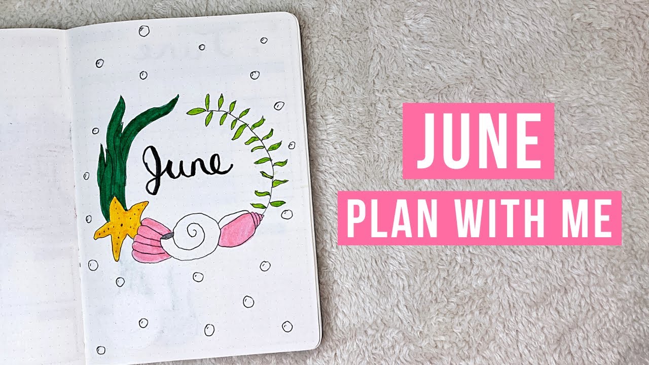 June 2021 Bullet Journal Setup | Ocean Theme