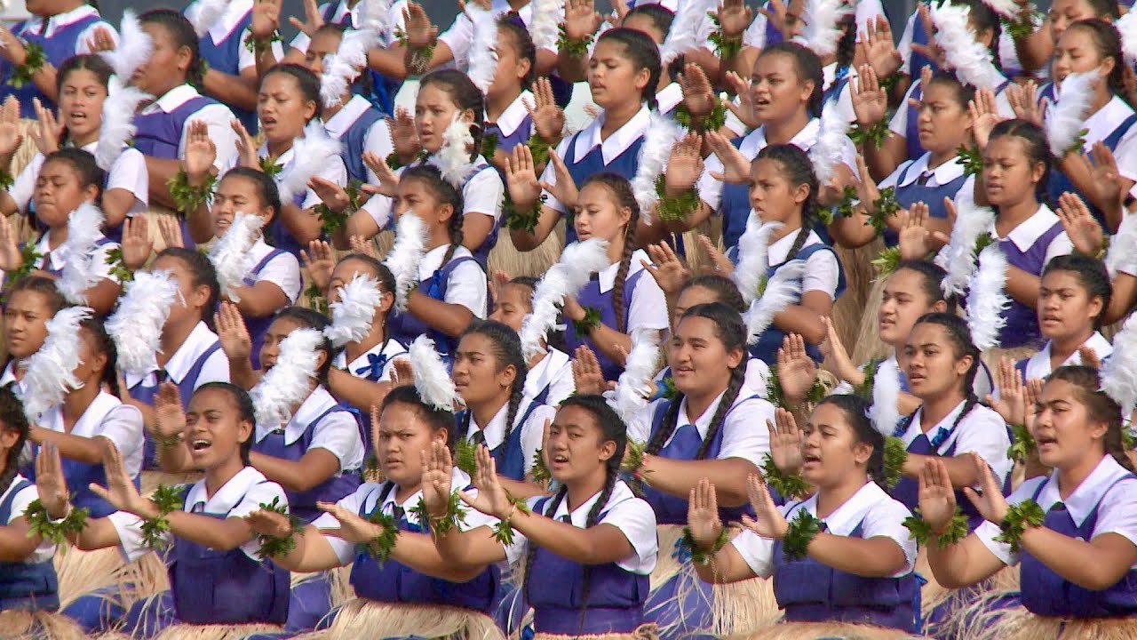 Queen Salote College ~ Coronation Ma'ulu'ulu Dance Rehearsal ~ Traditional Dance Kingdom of Tonga