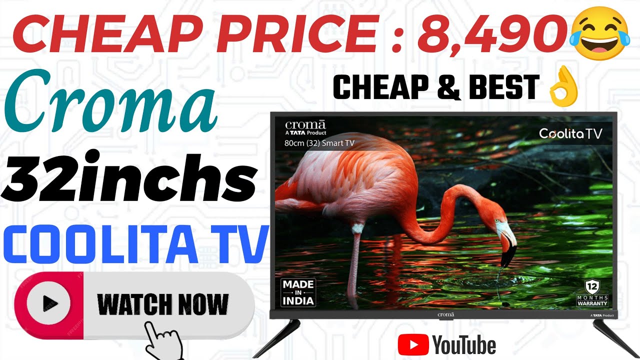 croma 32inchs coolita tv full review with all settings details #croma #32inchtv #ratantata #tv