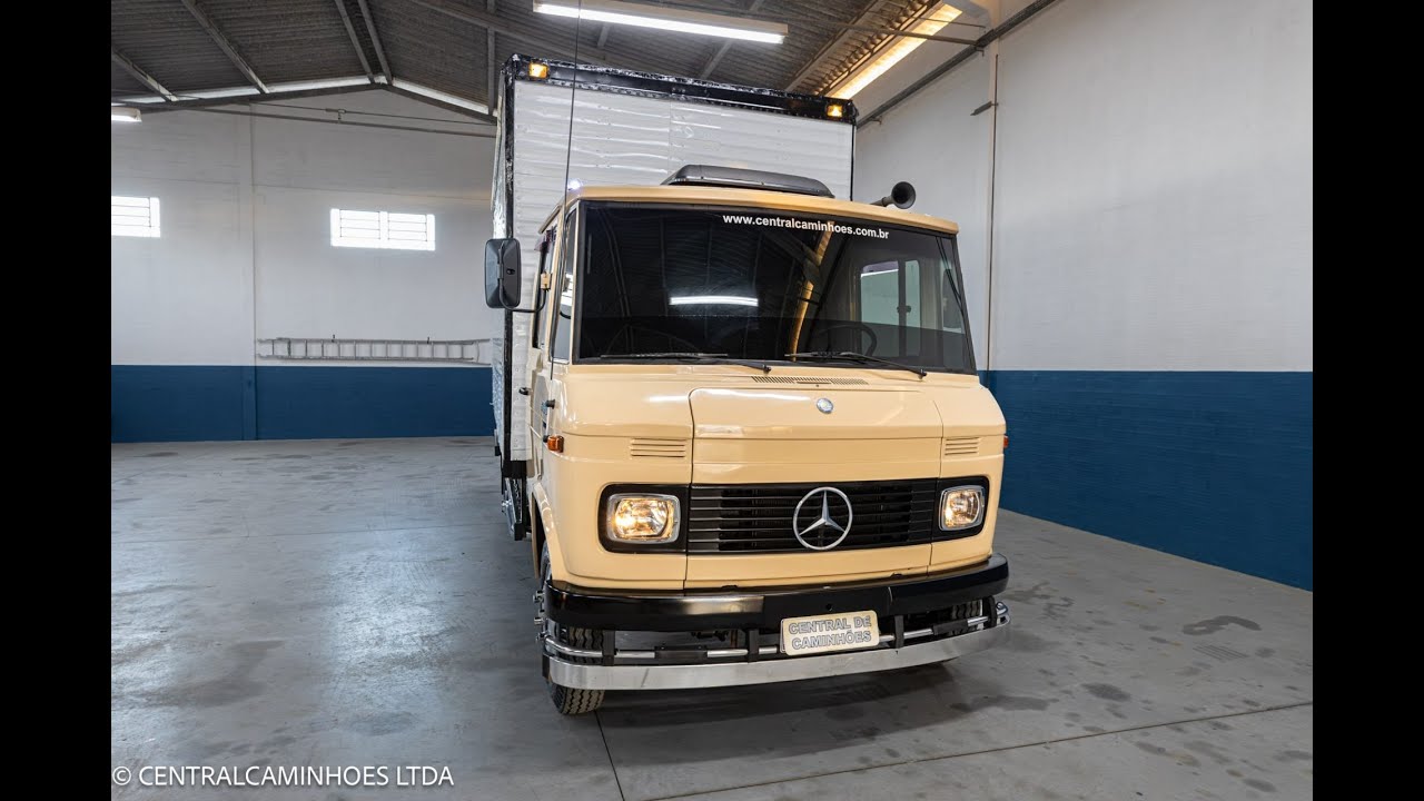 MERCEDES-BENZ 608D, ANO 1987 COM BAÚ (VENDIDO 10/11/2023).