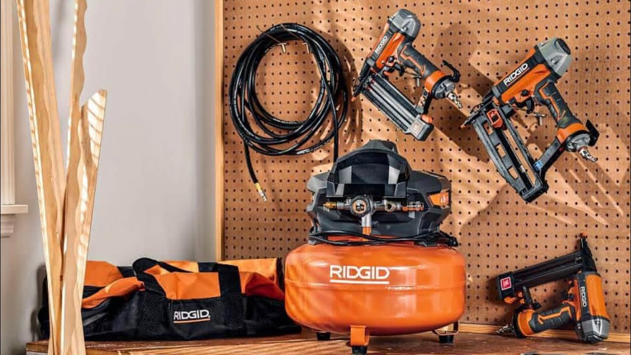 RIDGID 6 Gal Compressor and 3-Tool Combo Kit Unboxing
