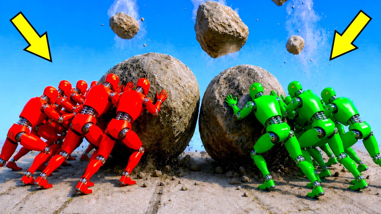 Red Dummies VS Green Dummies Battle | GTA 5 Ragdoll Battle (Episode 6)