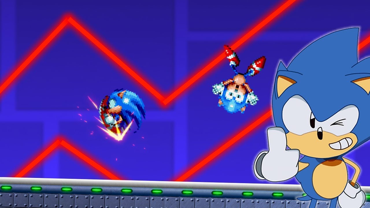 Creó un NIVEL TIPO GEOMETRY DASH IMPOSIBLE en este Juego de Sonic 😲