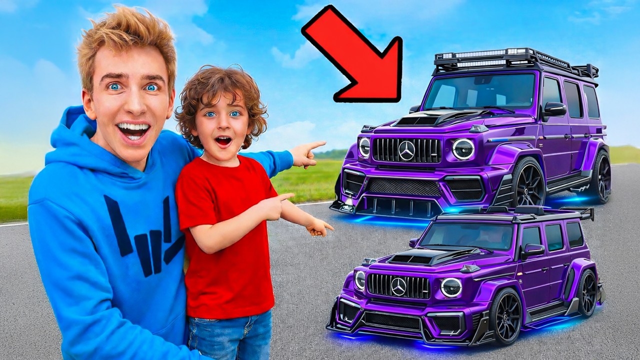 I Surprised 5 Year Old With Mini Twin G-Wagon!