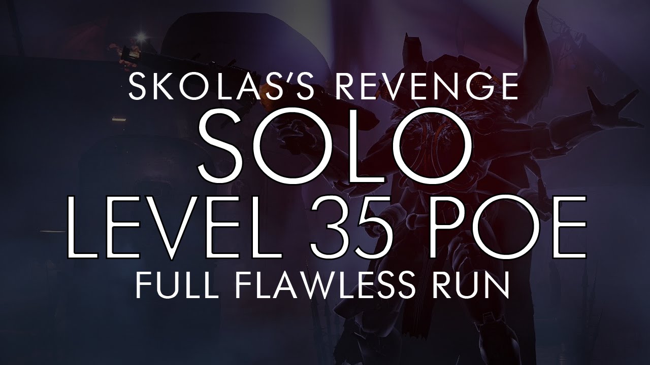 Destiny - Solo Level 35 Prison of Elders - Flawless Full Run - Skolas's Revenge
