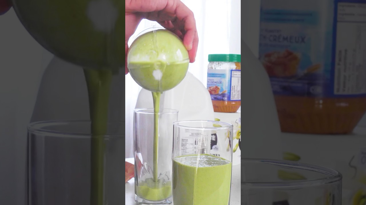 I made a strawberry spinach smoothie 