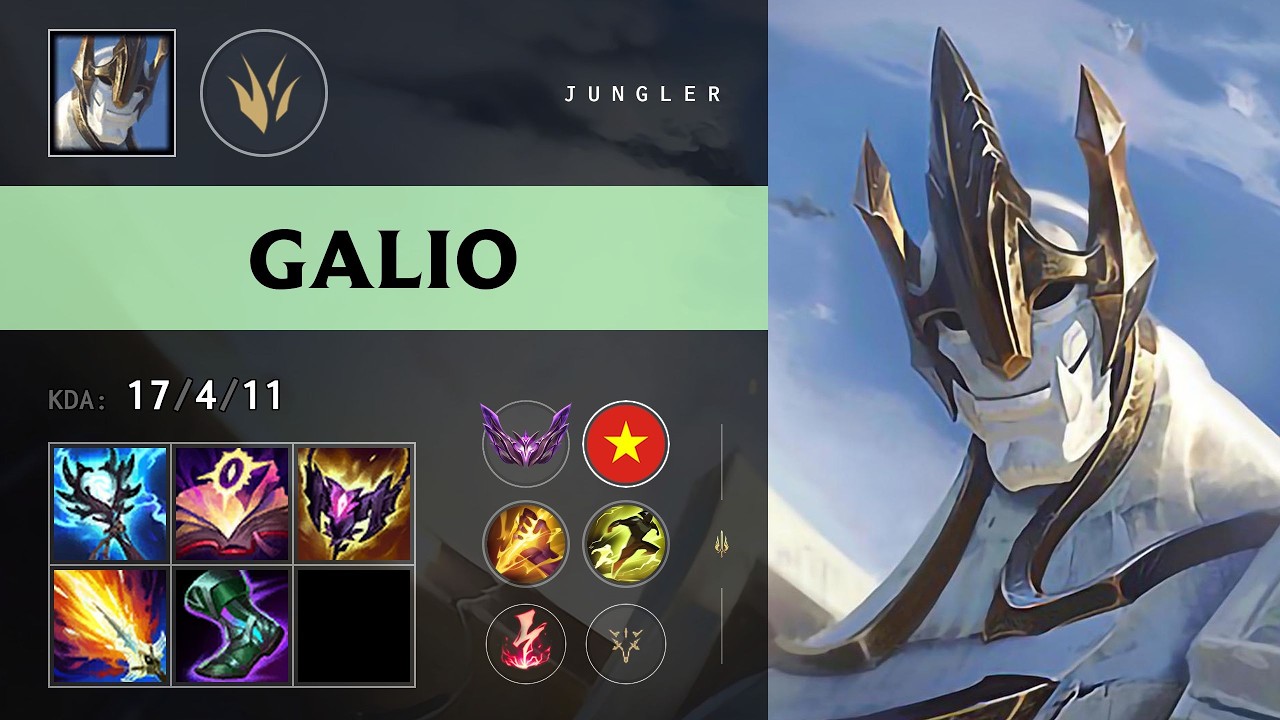 Galio Jungle vs Jax - VN Master Patch 26.11