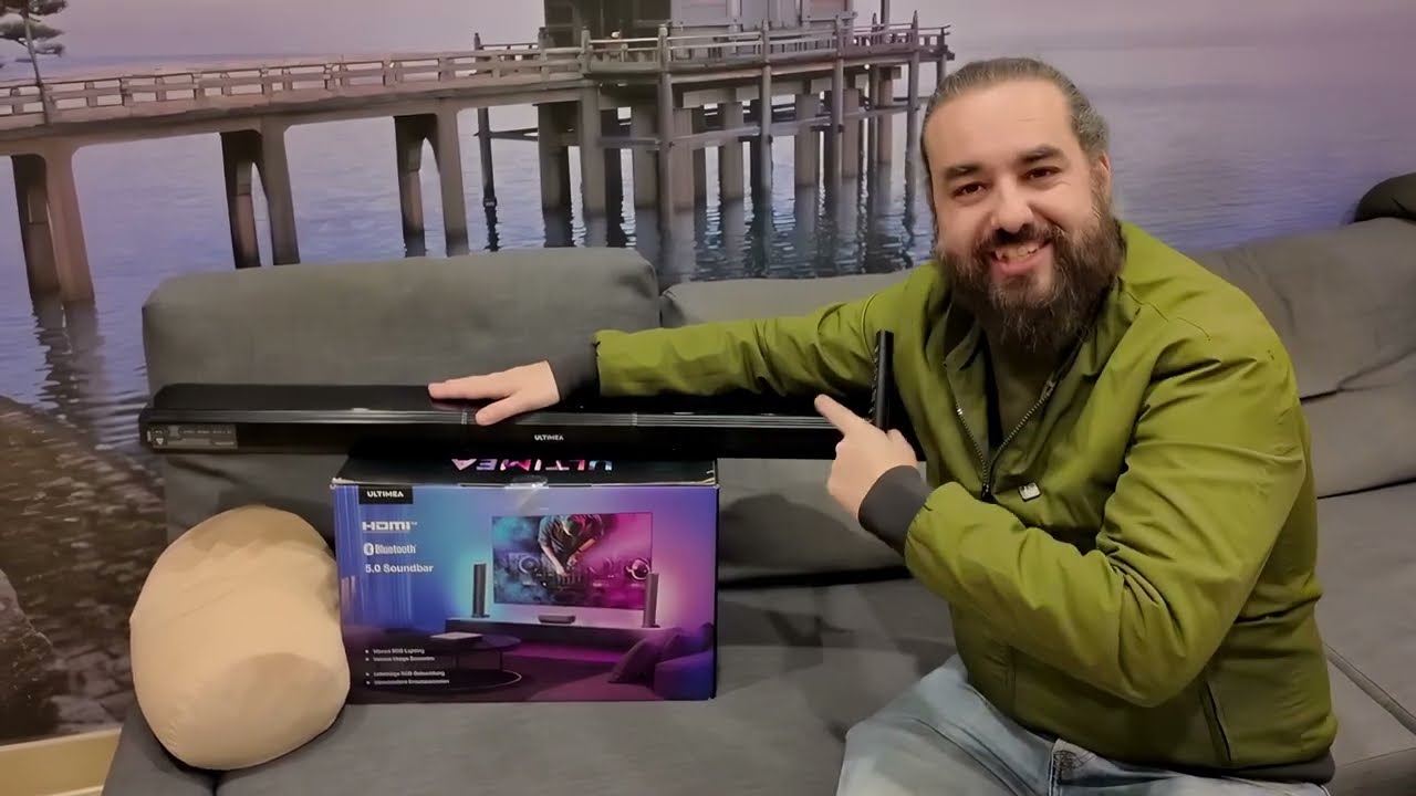 La barra de sonido por 99€  para PC o TV con luces RGB que te volverá loco -  ultimea apollo s70