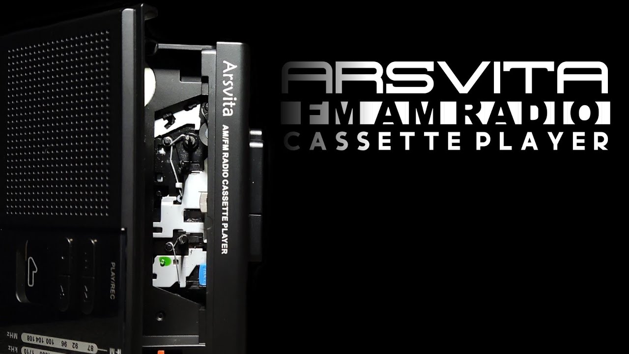 ARSVITA | AM/FM Radio Cassette Player | SD Card Support, Convert Cassette To MP3