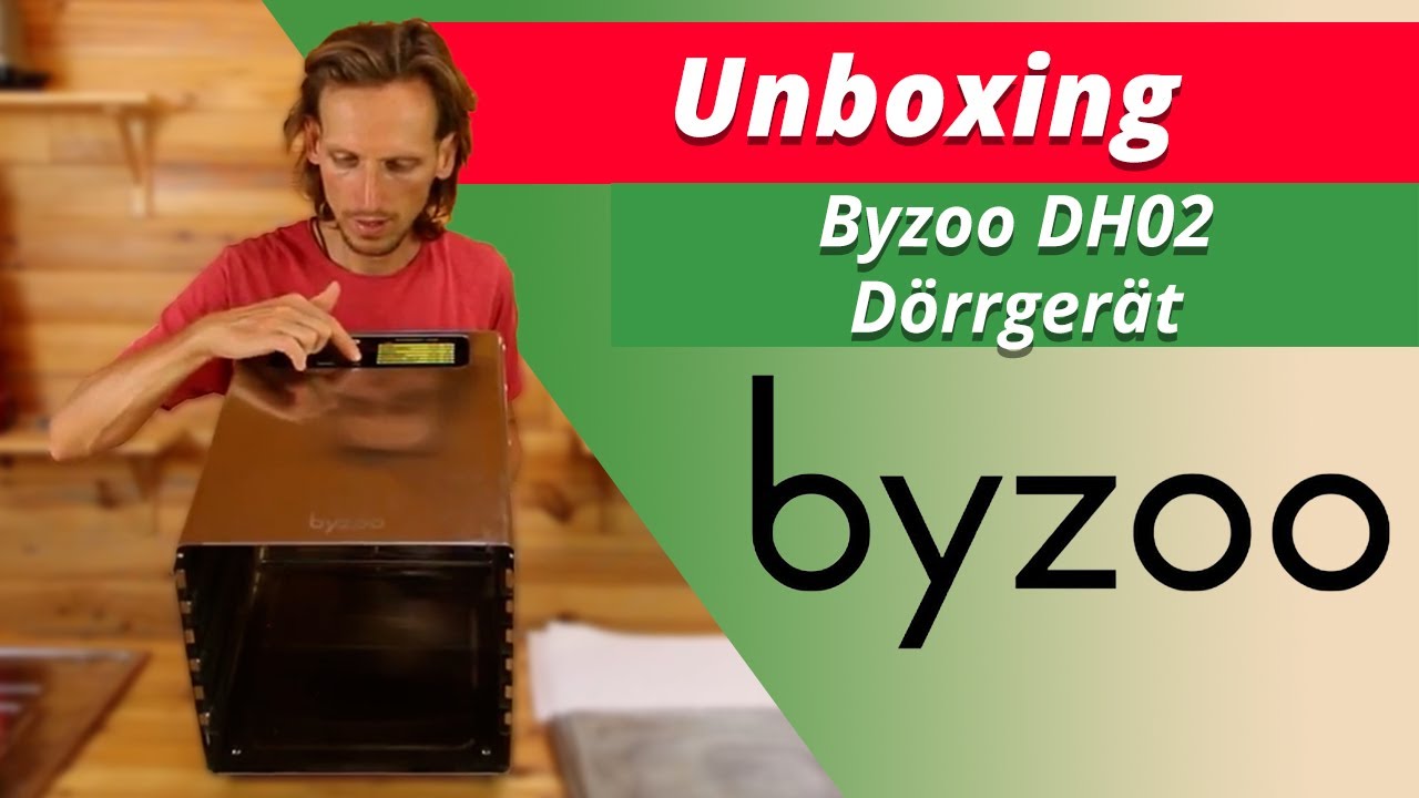 Byzoo DH02 Dörrgerät Edelstahl / Dörrofen / Dörrautomat aus 18/10 Edelstahl