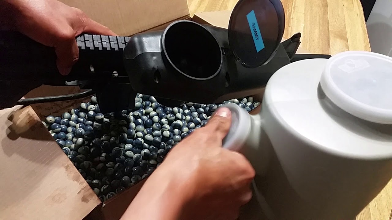 bote para las bolas de paintball