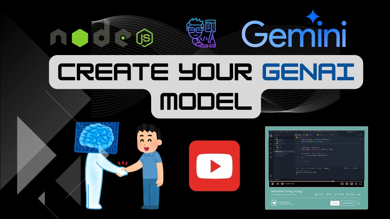 Create your own Gen AI model with Gemini | Generative AI | In Hindi | #genai #gemini #nodejs