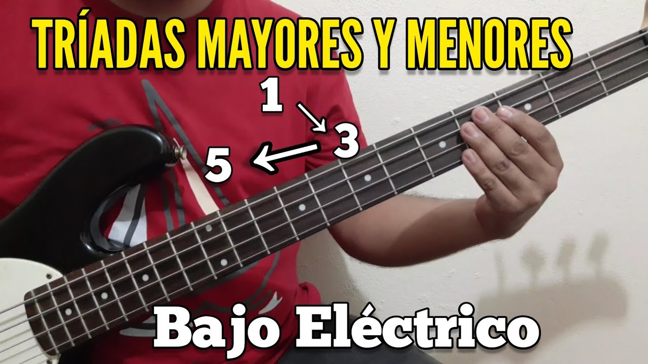 ¿ Cómo hacer TRÍADAS en Bajo Eléctrico ? | Tutorial para principiantes