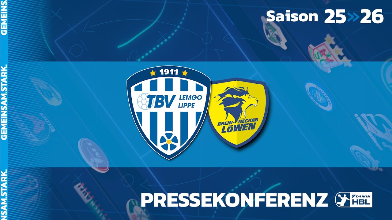 Pressekonferenz: TBV Lemgo Lippe - Rhein-Neckar Löwen (16.10.2025)