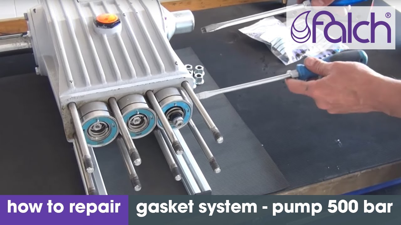 falch pump 500 bar gasket system/plunger - how to repair - ww.falch.com