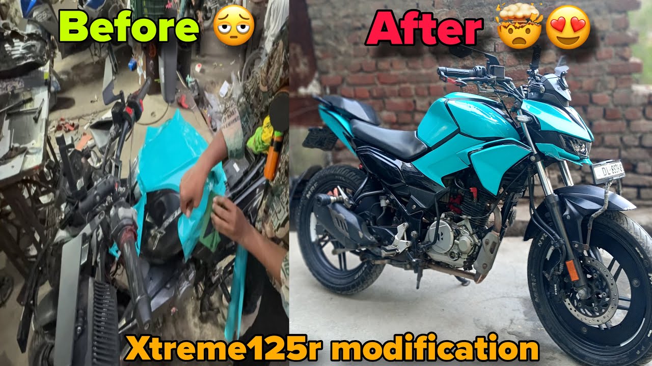Hero Xtreme125r modification | india first bike | modification video | rxtremelife @XTREMERIDER012 