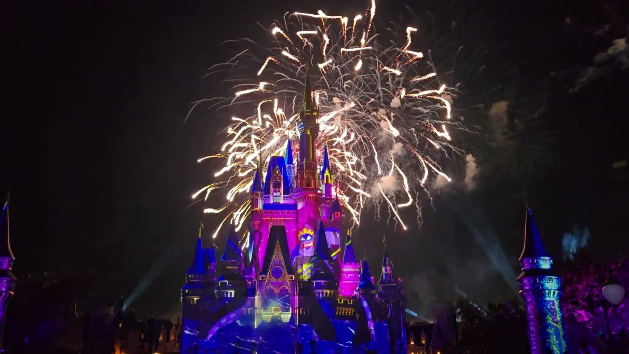 Show de fogos no Magic Kingdom.