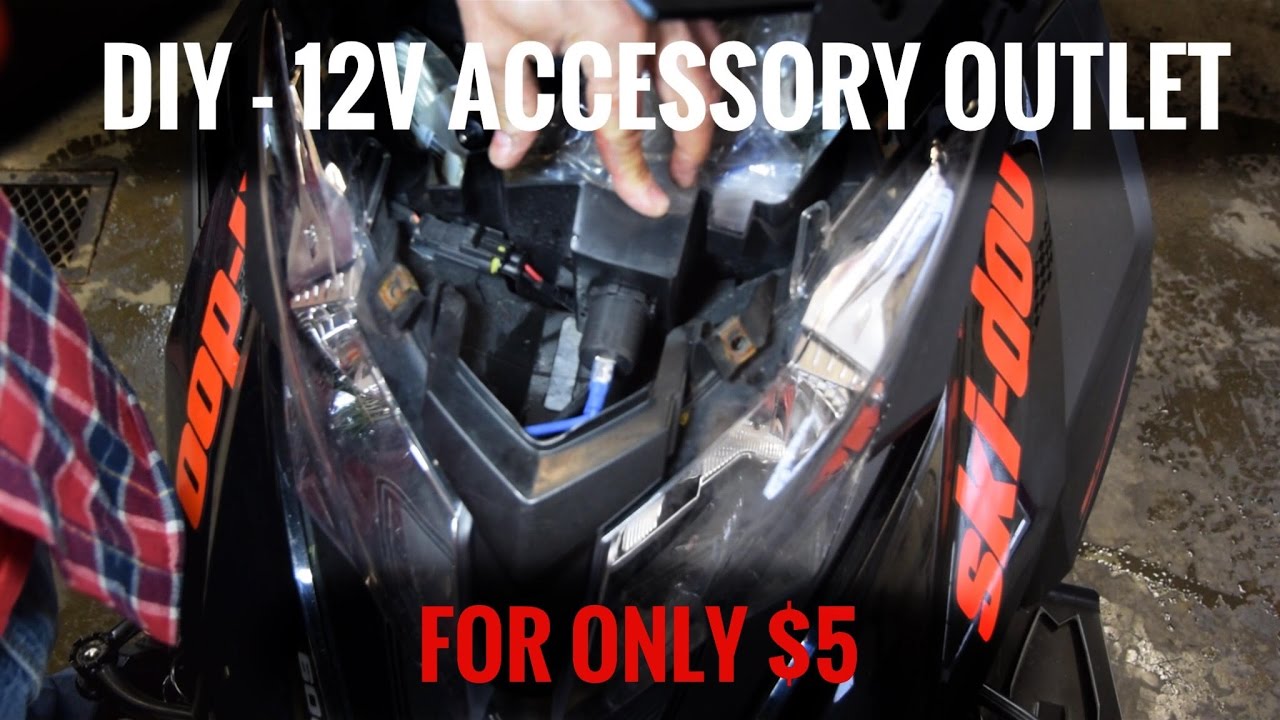 DIY - Ski-doo 12 v accessory outlet build and install