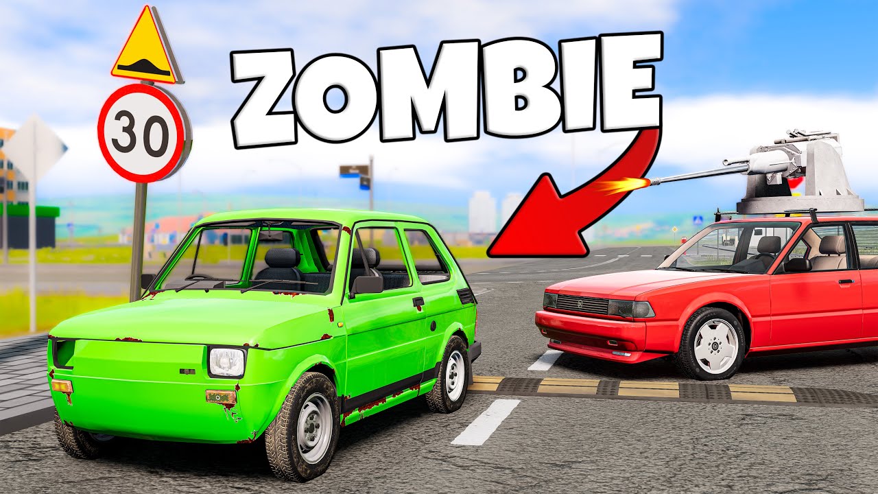 ❄️ AUTA ZOMBIE W POLSKIM MIEŚCIE!? NAJWIĘKSZY PECH! | BeamNG Drive |