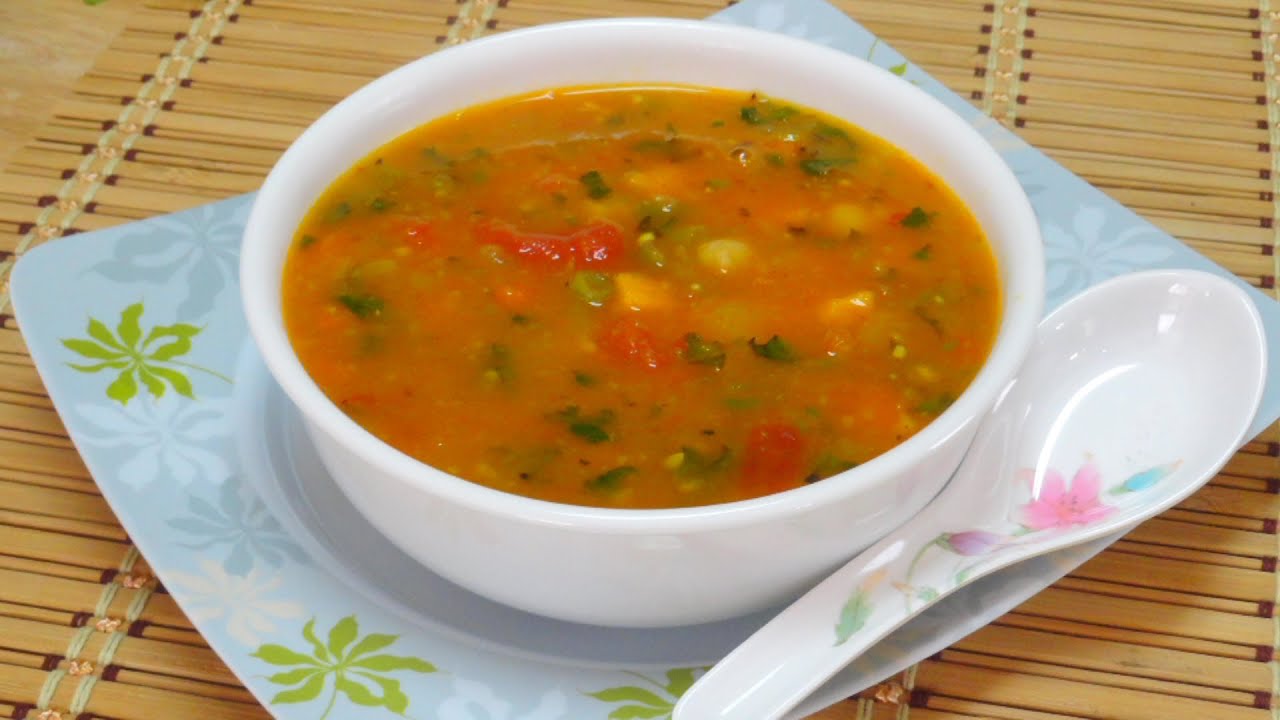 Mid-winter Veggie Herb-ed Soup Video Recipe by Bhavna - Asia Eats Collaboration