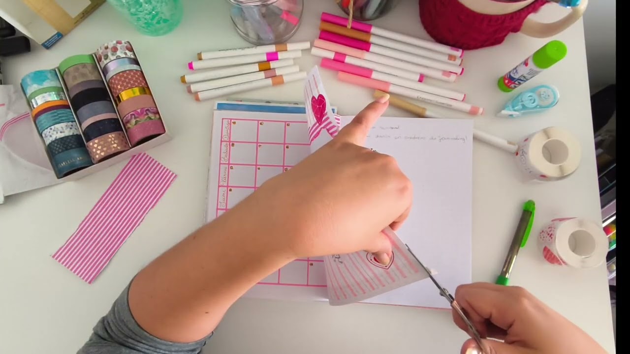 Mi bullet journal de febrero 💚🩷 relájate conmigo un rato 