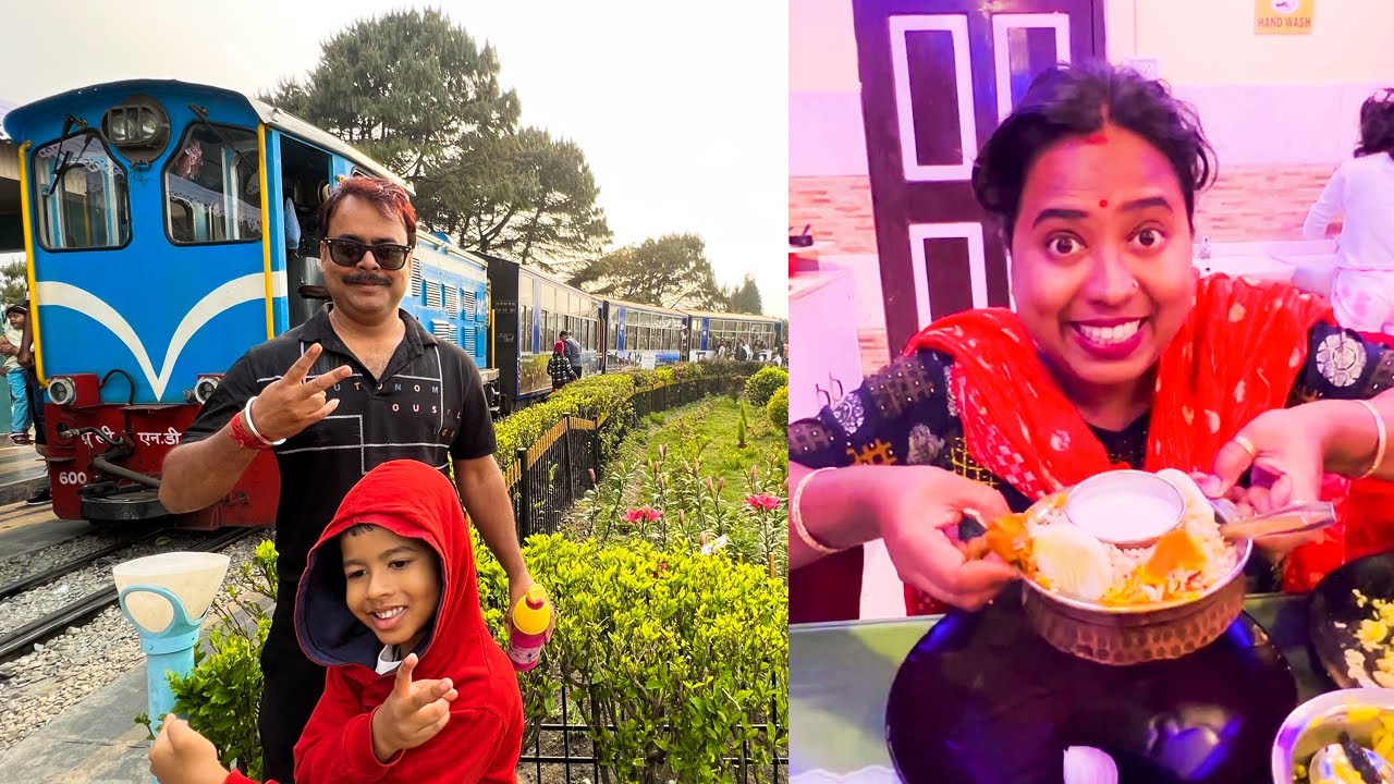 দার্জিলিং এ বাতাসিয়া লুপে ট্রয় ট্রেন দেখলাম আর জমিয়ে বিরিয়ানী খেলাম | Darjeeling Tour