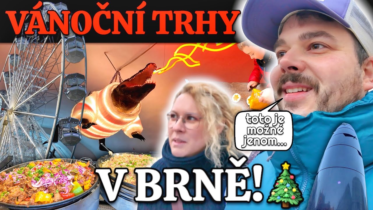 VÁNOČNÍ TRHY PŘES CELÉ CENTRUM MĚSTA BRNA!🤩JÍDLO,CENY,ATRAKCE🤑VELKÁ FRESH BAGETA ZE SUBWAY ZA 239🥪