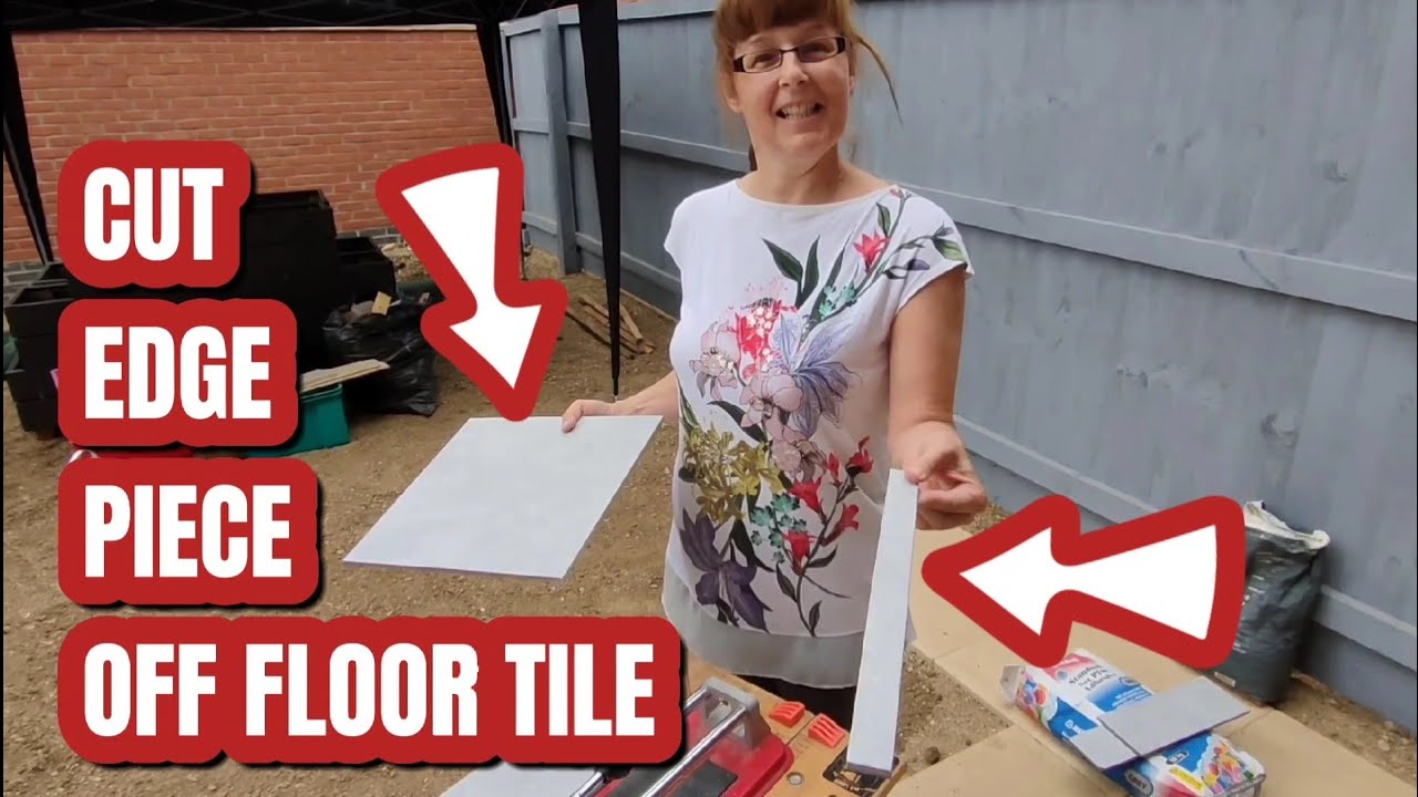 How To Cut A Thin Edge Off Of A Floor Tile | DIY Tip