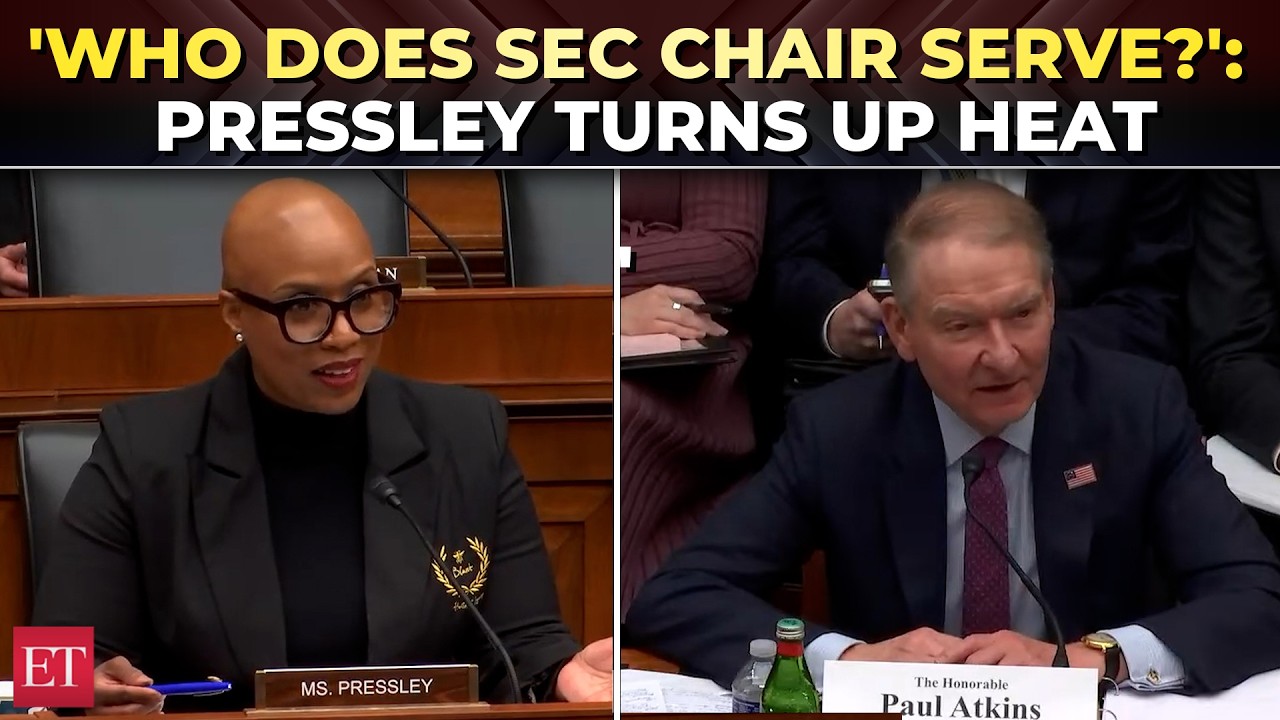 'Investors are ultimate boss': Pressley challenges SEC leader in tense hearing over market oversight