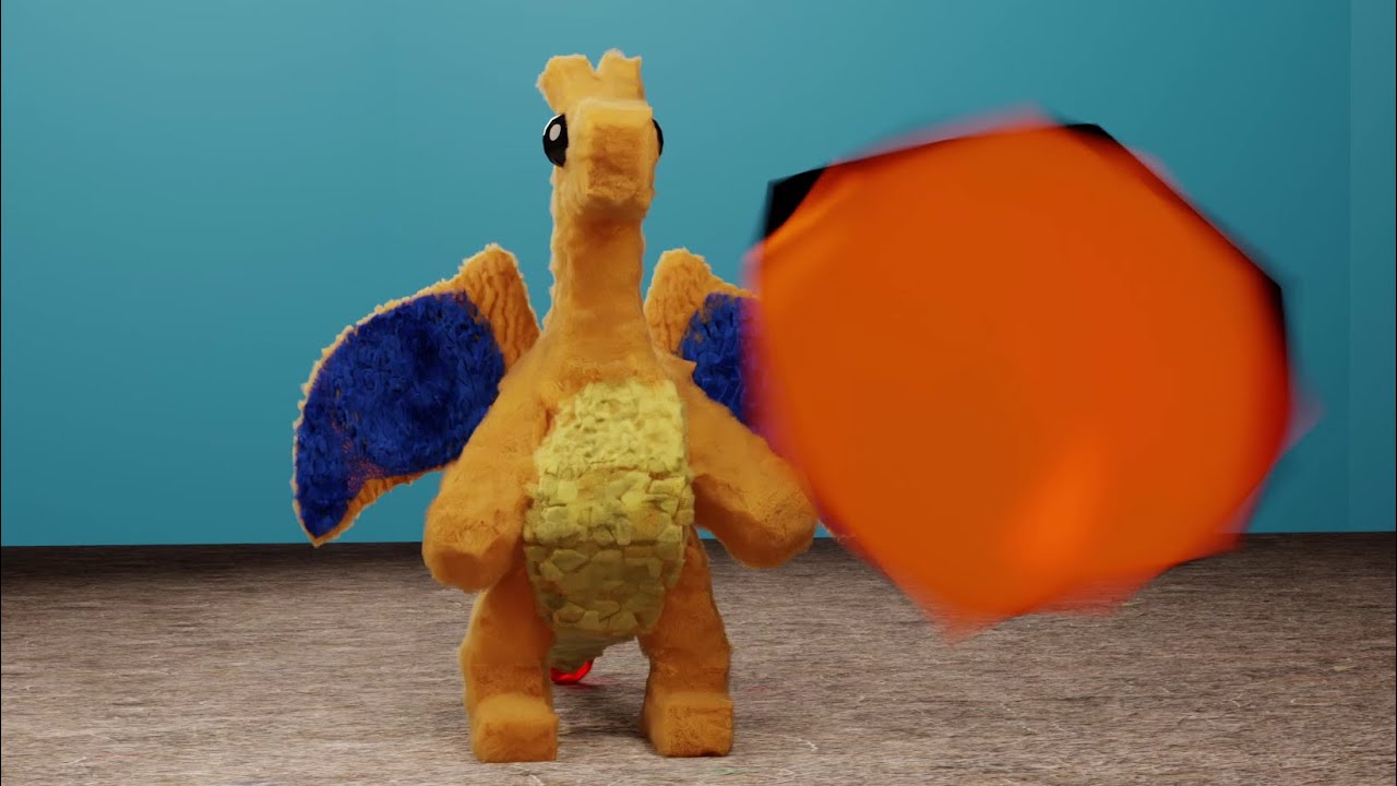 Fluffy charizard plush Pacman race bean best animation complilation