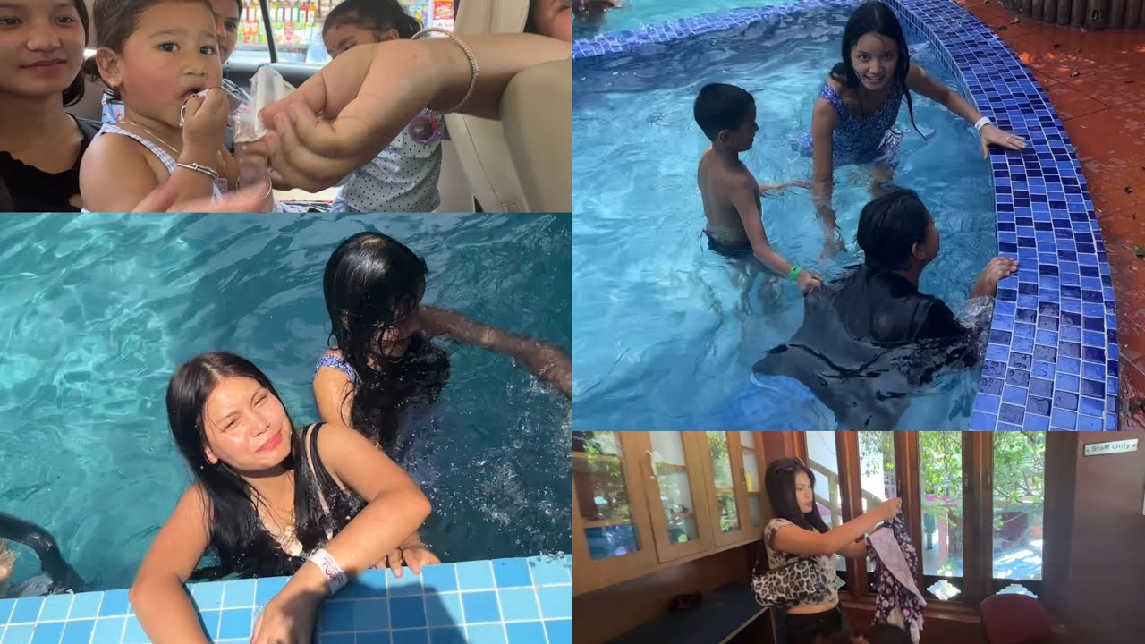 Gham lagyo swimming pool kudyo😁🏊‍♀️ | Sikkim | Rayal Gurung