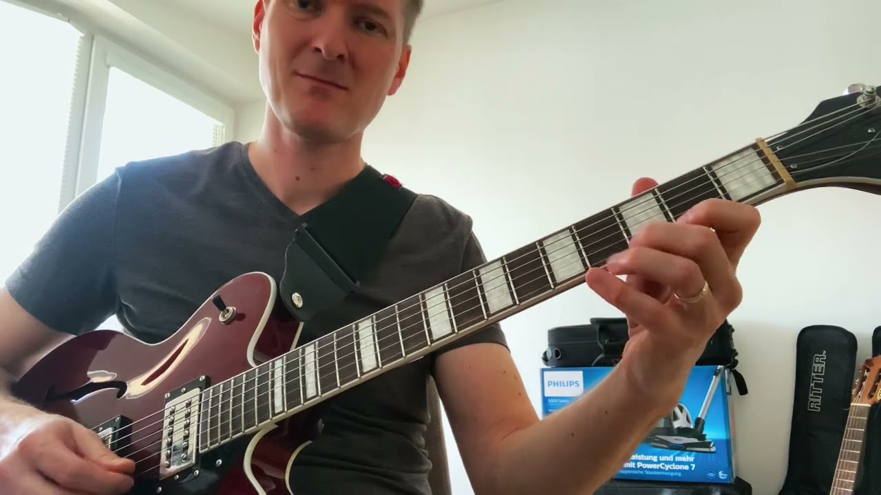 Metheny style jazz guitar improvisation 
