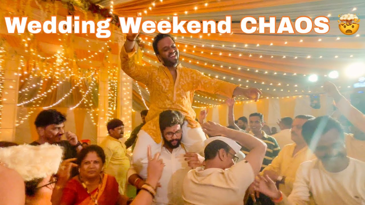 A Full Wedding Weekend With My Crazy Family 👀💛 | Haldi + Baraat + Cousin Fun