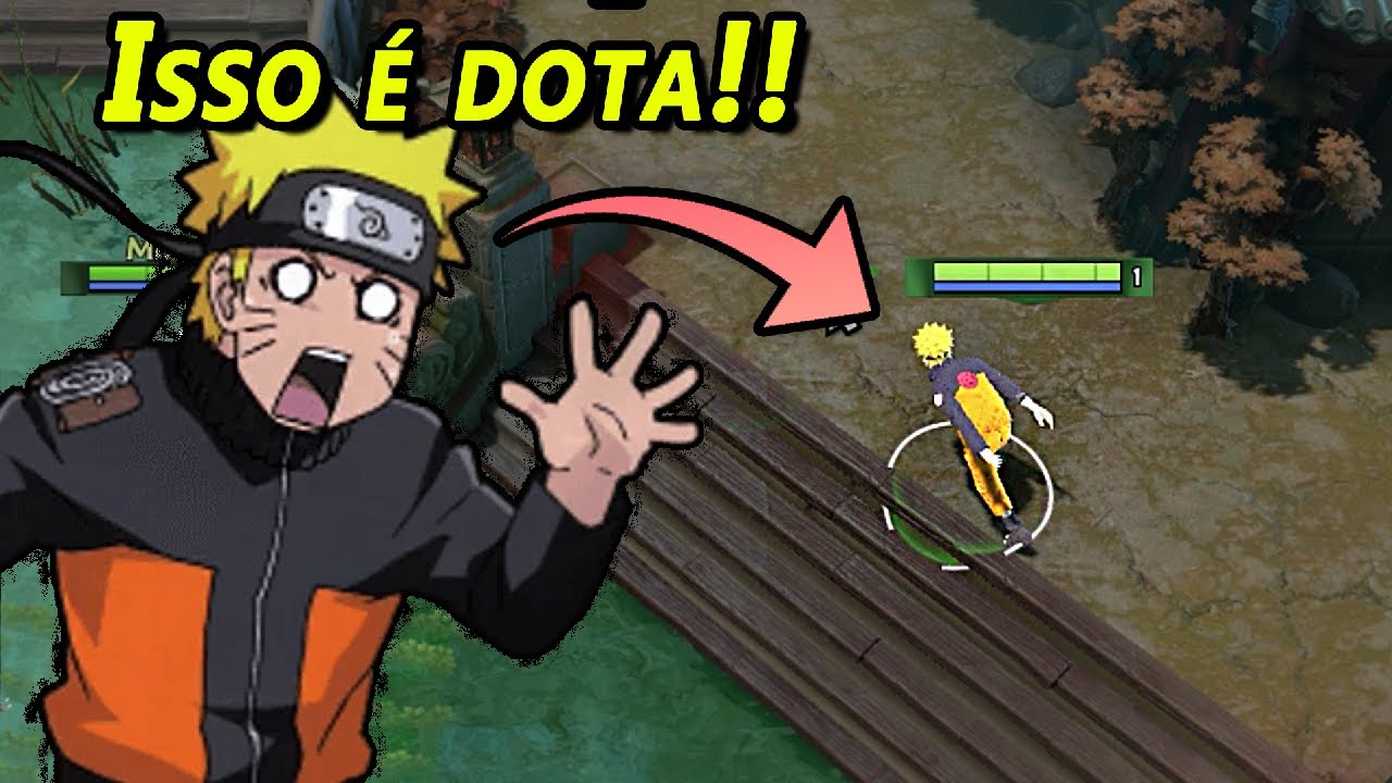 DOTA 2 MAS COM MOD DE NARUTO KKKKKKK