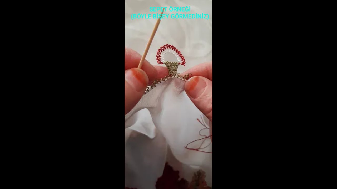 Sepet &ouml;rneği (iğne oyası)