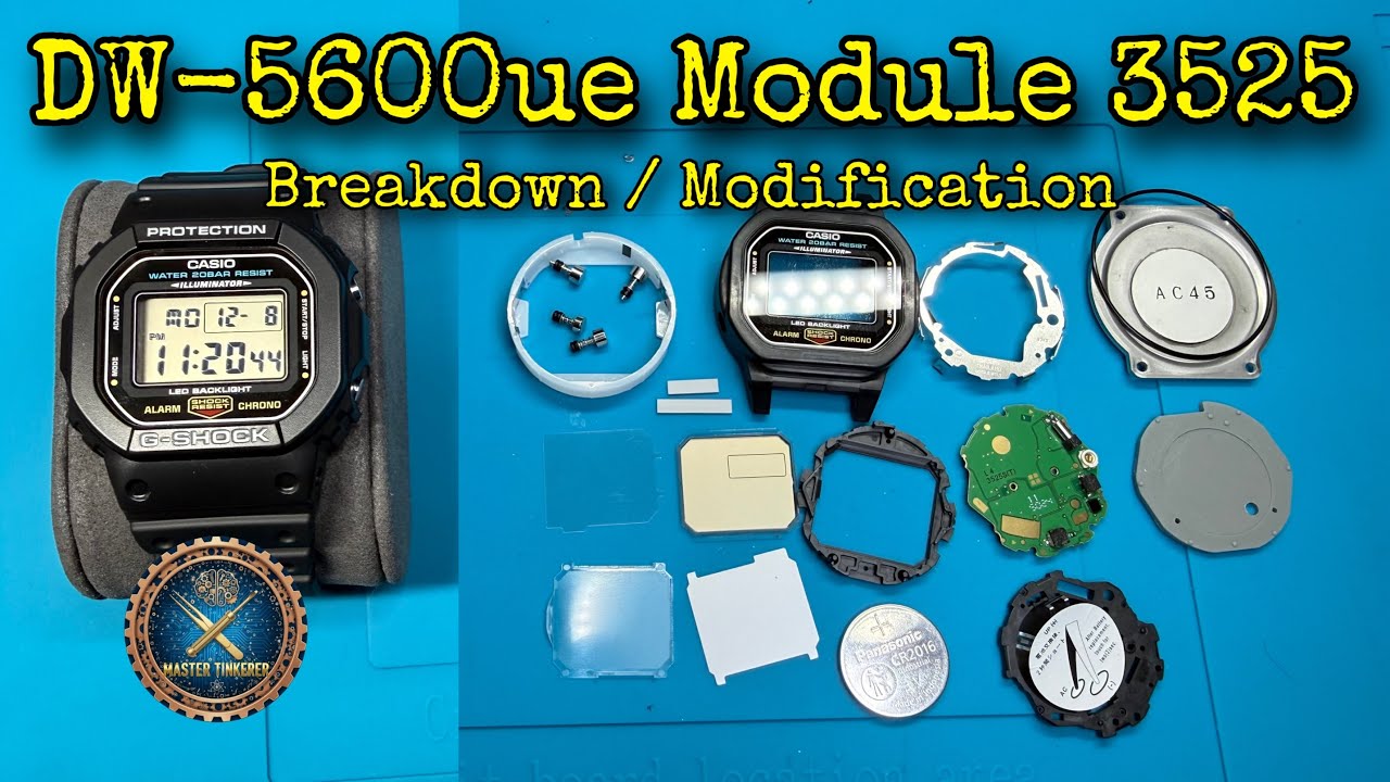 Casio G-Shock Latest DW5600ue Breakdown : Modification