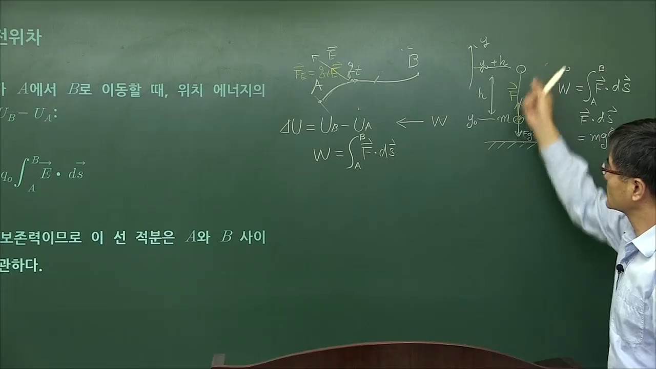 전기∙전자공학을 위한 기초전기전자 - 5강 전위와 전위차, 균일한 전기장속에서의 전위차