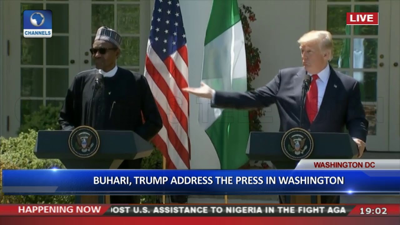 Buhari, Trump Address The Press In Washington Pt 3