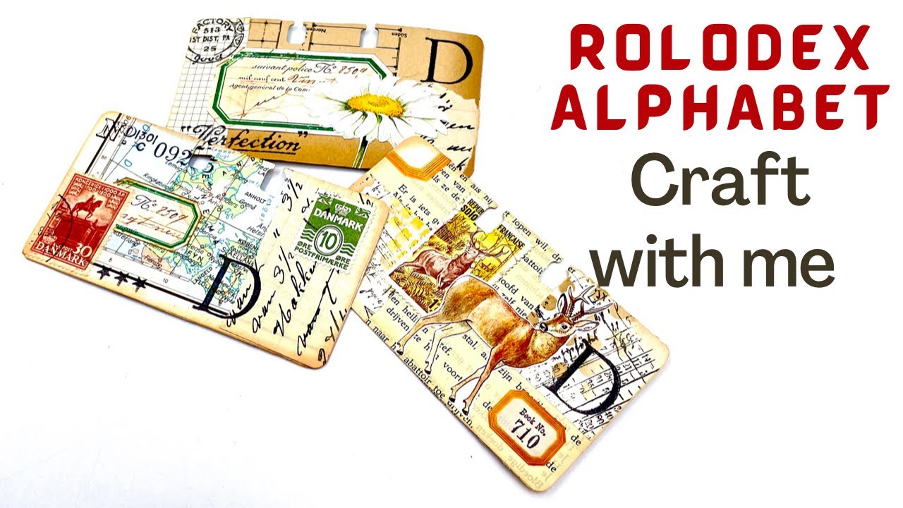 ROLODEX APLHABET Letter D CRAFT WITH ME