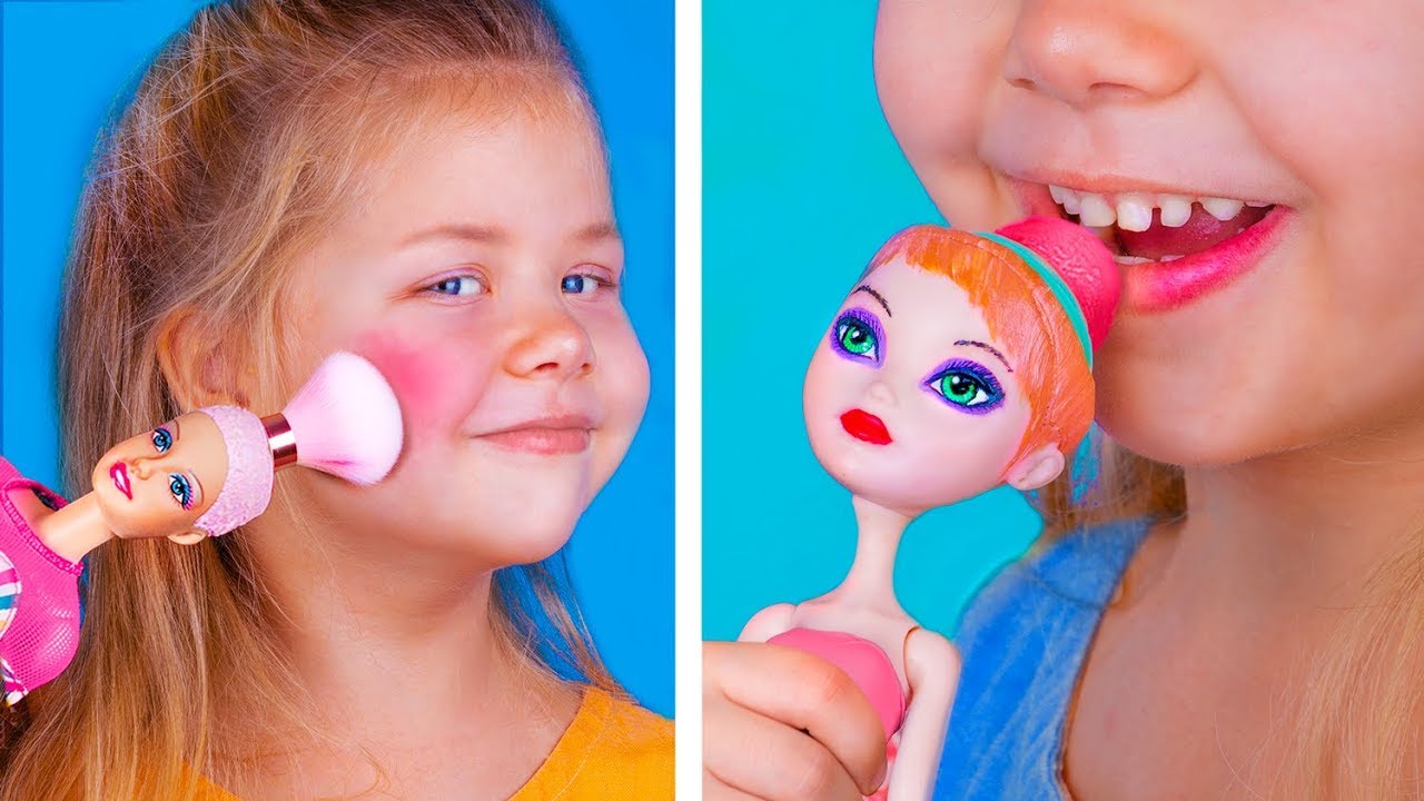 Nunca Se &Eacute; Velha Demais Para Bonecas! / 10 Ideias De Maquiagem De Boneca DIY