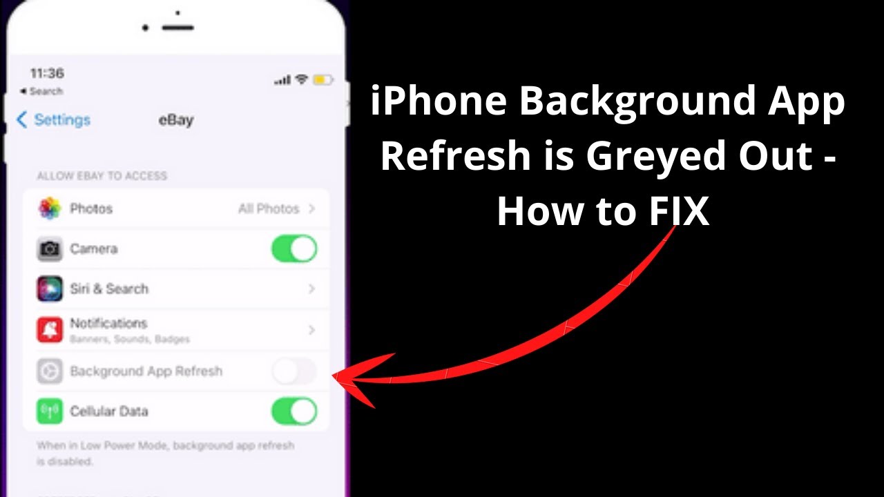 iPhone Background App Refresh is Greyed Out - How to FIX & Enable it