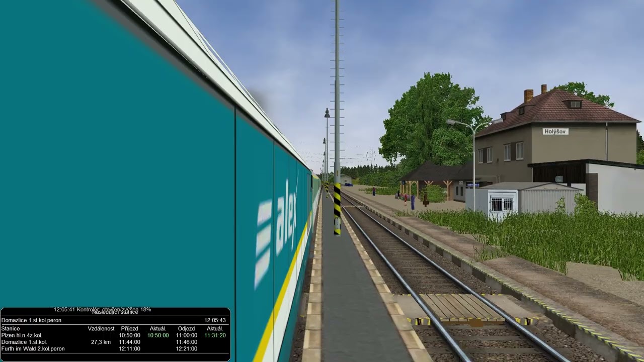 Openrails trať čr183 R 354 Franz Kafka Ep 2
