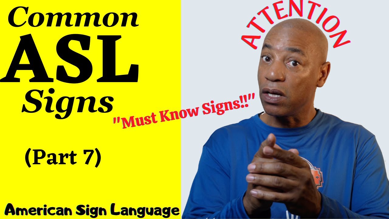 10+ Common ASL Signs You Must Know part 7 | American Sign Language |