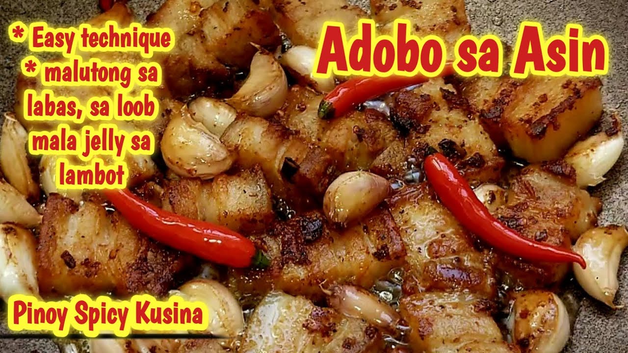 Pork Adobo Recipe - Adobo sa Asin