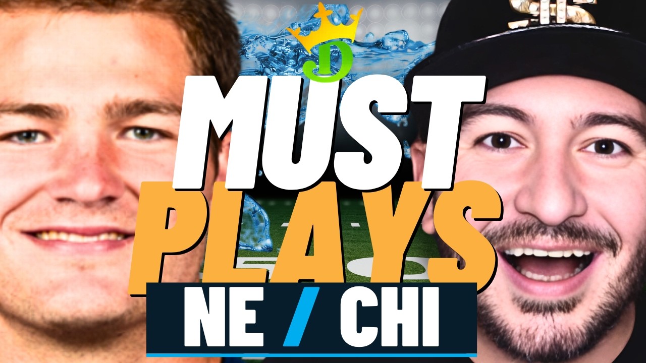 NFL DFS Patriots-Bears MUST PLAYS (DraftKings Highest ROI Lineups!) | NFL DFS Picks
