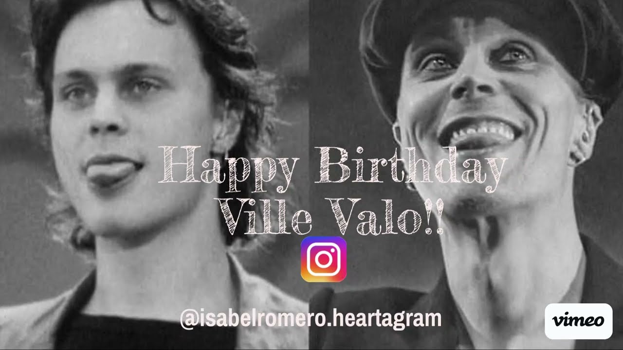 ¡¡happy birthday 47 ville valo!! 1080p