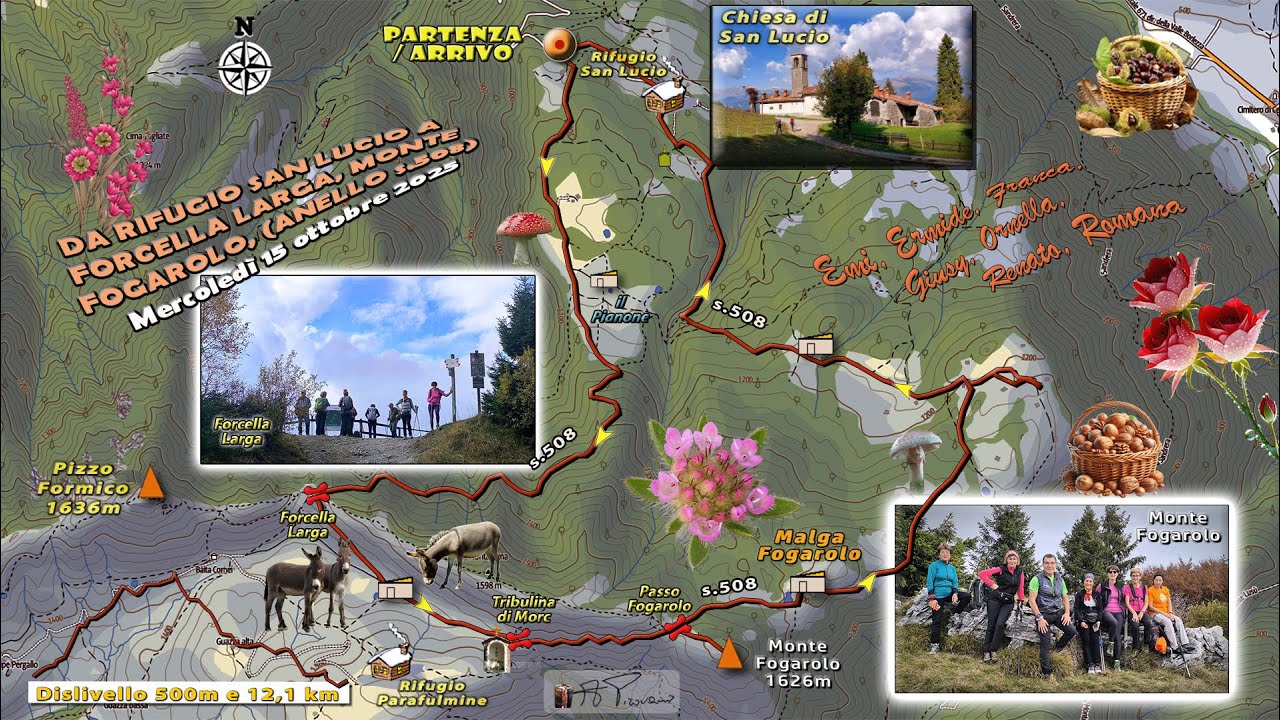 30/'25 - ANELLO DA RIFUGIO SAN LUCIO A FORCELLA LARGA, MONTE FOGAROLO E RIENTRO. (ottobre 2025)