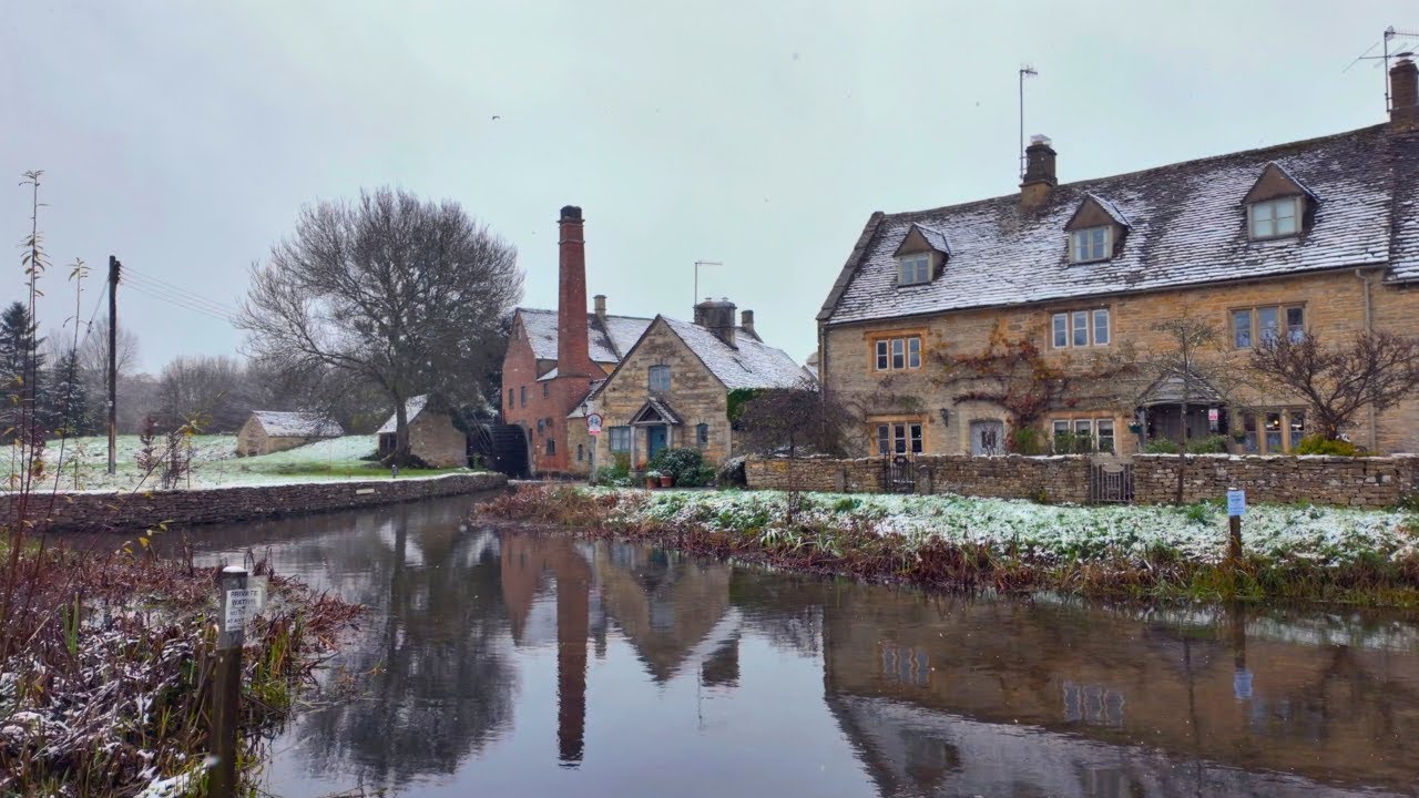 Magical Winter Snow in Lower Slaughter: A Picture-Perfect Cotswolds Village